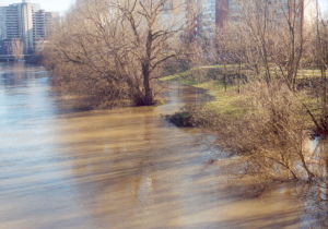 Das Flussbett wird eng