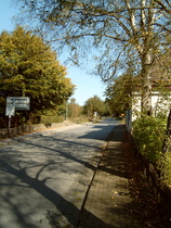 Neuhaus im Solling, Ortsausfahrt und steiler Anstieg nach Silberborn