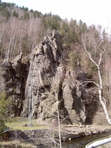 Hauenschildklippe im Okertal