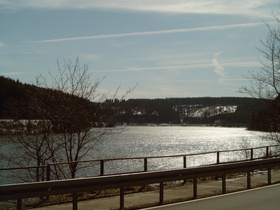 Blick über den Okerstausee