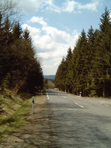 "Steile Wand", L504 zwischen Altenau und Torfhaus, Blick bergab