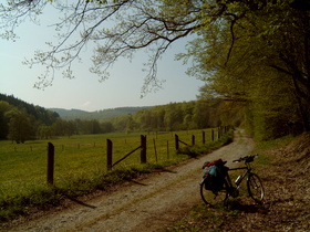 Belag an der Grenze des Fahrbaren