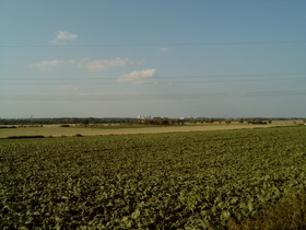 bei Meiers Mühle, Blick nach Nordosten und …