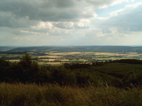 Köterberg, Gipfel: Blick nach Süden