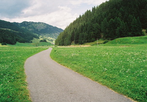 Reschenpass, Passhöhe, Blick nach Norden auf den Großmutzkopf