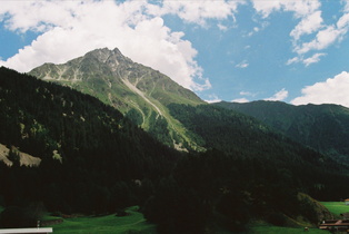 Reschenpass, Passhöhe,<br>Blick auf die Klopaierspitze