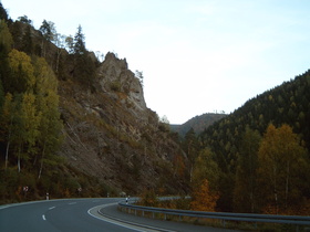 die Rabowklippe am späten Nachmittag