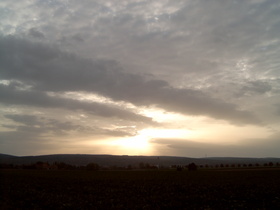 Abschiedsstimmung auf dem Rückweg