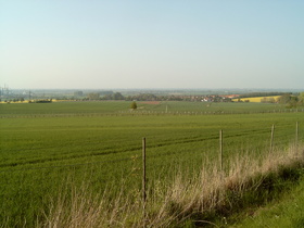 Hildesheimer Wald, Nordrand: Blick in die Norddeutsche Tiefebene