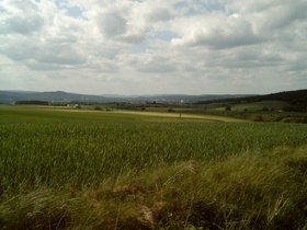 Blick auf Hameln und das Wesertal