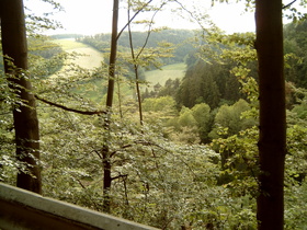 im Anstieg nach Fürstenberg