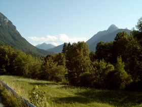 nördlich von Mittenwald, Blick Richtung Süden