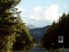 Scharnitz liegt schon in Österreich