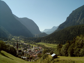 Blick auf Oetz und Oetztal