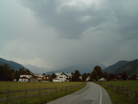 erster Regen zieht auf