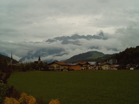 das war's: Bischofshofen, im Hintergrund das Tennengebirge