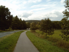 Anstieg nach Silberborn, Blick bergab