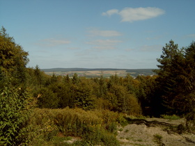 im Anstieg zur Hohen Egge, Blick Richtung Deister