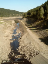 die Oker im Okerstausee