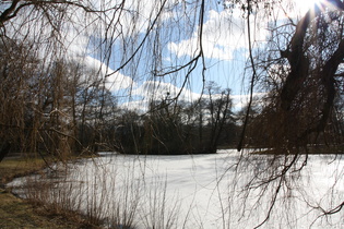 Hannover, Georgengarten, Teich mit Insel