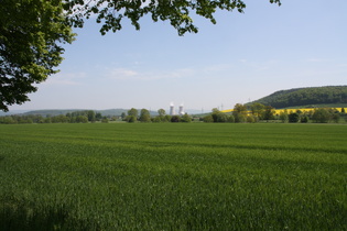 Blick vom Emmertal aus Richtung Grohnde