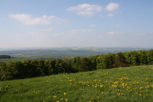 Köterberg: Blick nach Norden auf die Ottensteiner Hochfläche