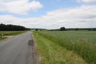 zwischen Hetjershausen und Knutbühren, Blick nach Westen