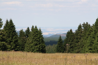 Zoom auf das platte Land in der Zone