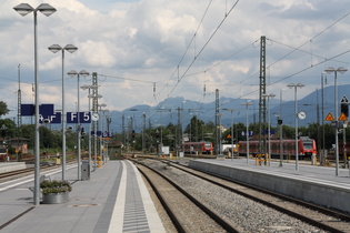 Blick auf die nahen Alpen