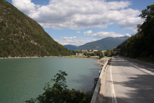 Blick über den Franzensfester Stausee …