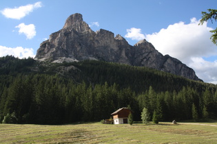 der Sassongher bei Corvara