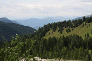 Grödnertal, im Hintergrund der Alpenhauptkamm
