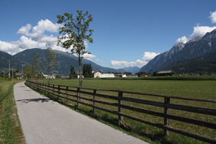 Drauradweg im Drautal, Blick nach Osten