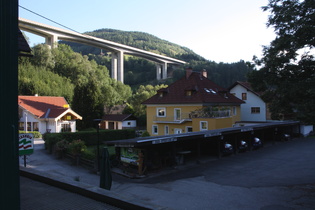 Dach der Etappe: Eisentratten; Abendstimmung im Quartier