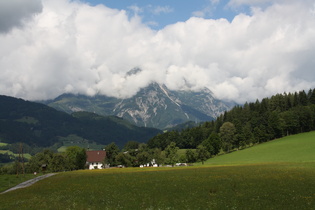 das wolkenverhangene Hagengebirge