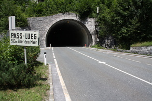 Pass Lueg, "Passhöhe" dieses Talpasses