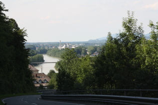 Blick über Hallein ins Salzburger Becken