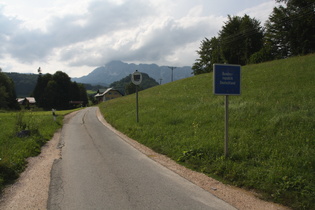 die Grenze zu Deutschland, aber da fehlt doch ein Schild