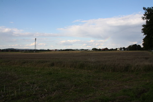 Regenwolke mit Regenbogen östlich von Holtensen