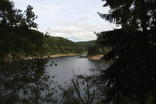 Okerstausee, Blick in einen Seitenarm von der B498 aus