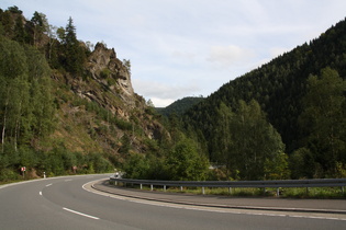 Rabowklippe, in der herbstlichen Nachmittagssonne