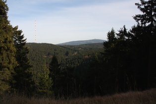 Blick auf Torfhaus und Brocken vom oberen Ende der L504