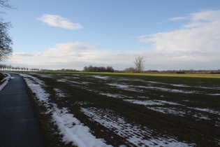 der Schnee ist auf dem Rückzug