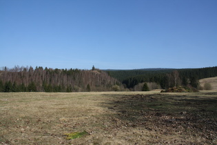 Blick auf den Bruchberg vom Glockenberg in Altenau aus