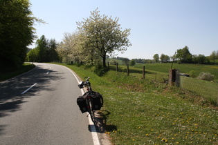 im Anstieg von Wörderfeld nach Falkenhagen