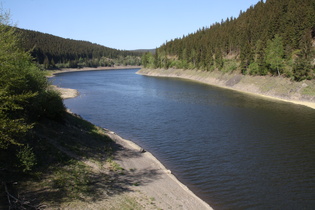 Okerstausee unterhalb der Vorsperre …