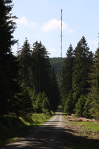 ein erster Blick auf die Sendeanlagen bei Torfhaus