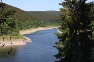 der vom Okerstausee geflutete Teil des Kalbetals