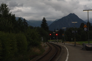 Zoom auf die Berge, im Vordergrund der Himmelschrofen