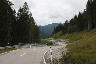 Riedbergpass, Westrampe, oberer Bereich